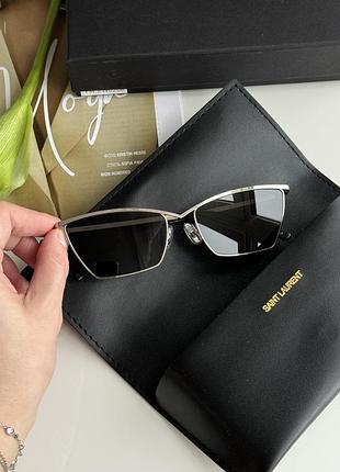 Очки saint sl 637 003 laurent black/silver m