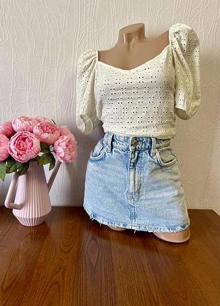 Джинсові шорти спідниця zara