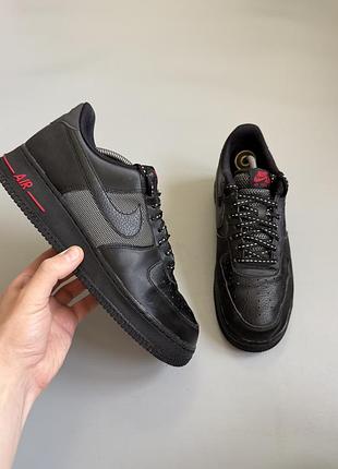 Nike air force 1 low black red ballistic 44(28cm)
