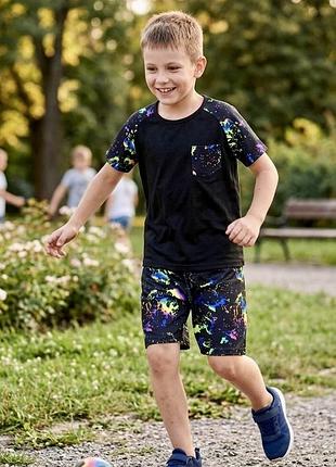 Спортивний літній костюм(футболка,шорти), на хлопчика 10-11 років, ріст 150 см