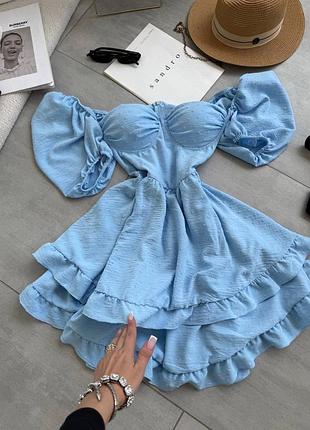 Сукня жіноча міні літня з пуш ап zara
