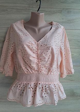 Блуза прошва хлопок ришелье dorothy perkins m