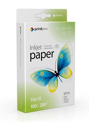 Фотобумага глянцевая printpro 10×15, 180 г/м², 500 шт (pge1805004r)