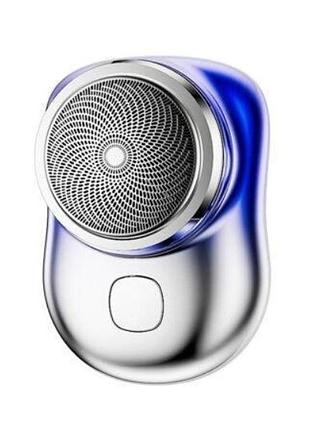 Электробритва аккумуляторная mini shaver 8858 usb blue