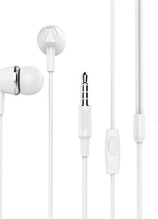 Наушники hoco built-in microphone m34 1.2м white