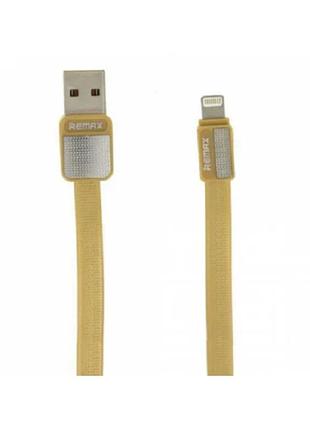 Кабель remax lightning platinum rc-044i 2.1а 1м gold