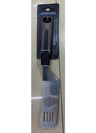 Лопатка кухонная с пластиковой ручкой stenson r91971 18.5см black