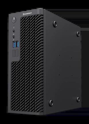 Корпус gamemax mini-itx st-160-2u3-flex-230m з блоком живлення 230вт, стильний чорний