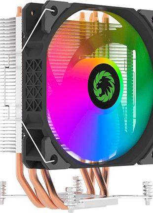 Процесорний кулер gamemax ice blade frgb 120 мм frgb-підсвічування intel/amd чорний