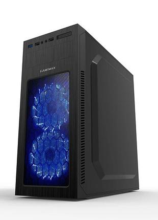 Корпус для компьютера miditower gamemax mt520-fan без бп черный
