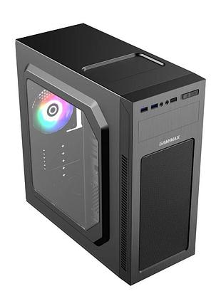 Корпус для комп'ютера midіtower gamemax mt525-2u3tyc-np без бж чорний / корпус для пк
