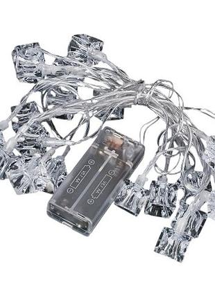 Гирлянда светодиодная "ice" 3м stenson r96124-c 20led (2aa)