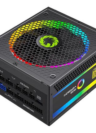 Блок живлення gamemax rgb850 pro 140мм/850 вт 80 gold з підсвічуванням чорний