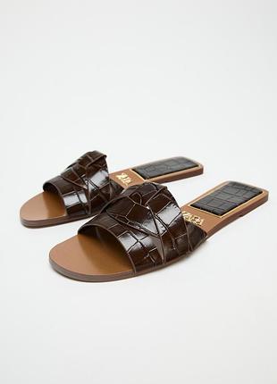 Шльопанці зара , zara 37 розмір, взуття, босоніжки