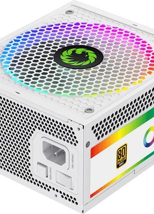 Блок живлення gamemax rgb850 pro wh (atx3.0/3.1 pci) 140мм/850 вт 80 gold з підсвіткою білий