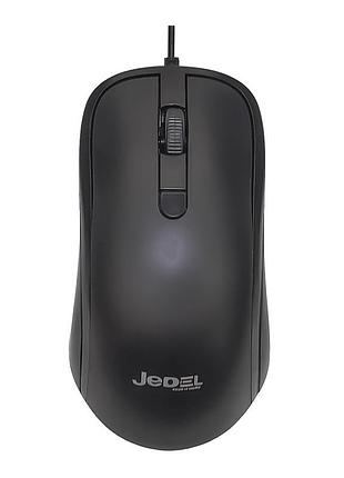 Компьютерная мышка jedel cp82 usb 1000dpi оптическая черная без подсветки