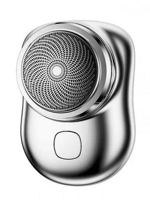 Електробритва аккумуляторная mini shaver 8858 usb серебристый