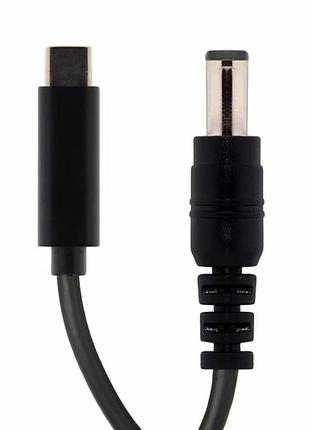 Переходник для ноутбуков usb type-c на dc 5521 черный (ot32)
