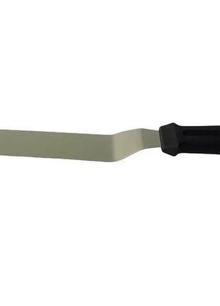 Лопатка из нержавеющей стали кондитерская с пластиковой ручкой stenson r89533-s размер 20.5см