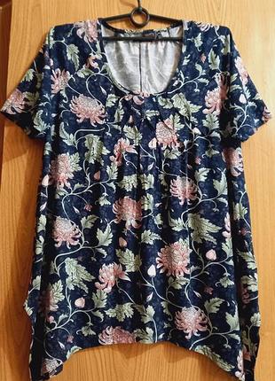 Bрс collection - прекрасный блузон, туника 💙🌺 вискоза💙🌺 трикотаж💙🌺 бренд 💙🌺