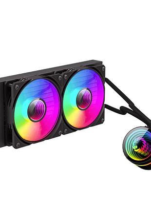 Кулер для процессора gamemax iceburg 240 infinity с подсветкой черный