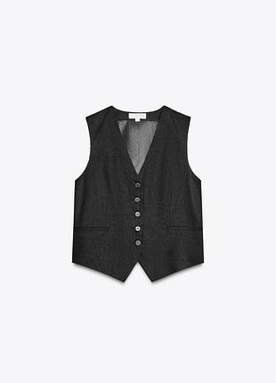 Жилетка жіночка з льону зара zara m