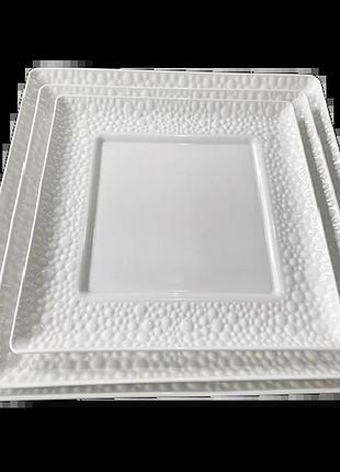 Блюдо фарфор stenson mc4864-12 "pimples" 12" (30.5см)