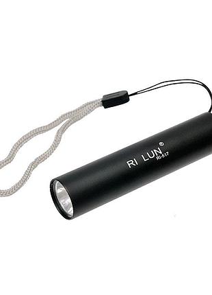 Фонарик ручной led rl-517 | micro usb | black