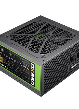 Блок живлення gamemax gx-650 80+ gold modular комп'ютерний 650w чорний
