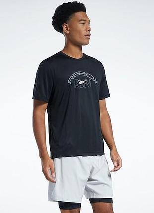 Мужская спортивная футболка reebok run - оригинал (новая)