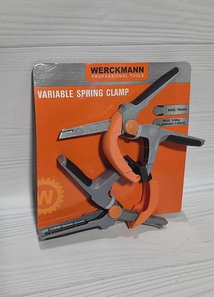 Набор регулируемых пружинных зажимов werckmann professional tools.