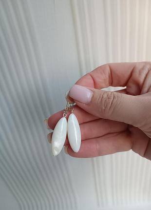 Серьги из перламутра