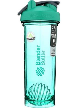 Спортивная бутылка-шейкер blenderbottle pro32 tritan 940ml green (original)