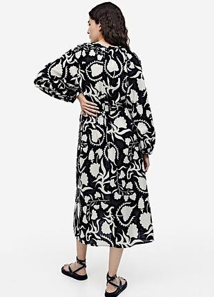 Платье 100%  хлопок с завязками миди  h&m