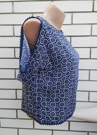 Новая блузка,кофточка(футболка)с открытыми плечами и окантовкой из кружева,вискоза. 2