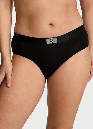 Женские трусики слипы victoria’s secret exploded logo cotton panty.
