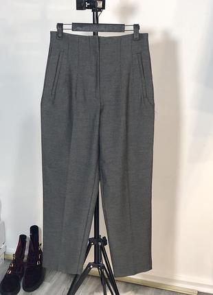 Сірі класичні ділові брюки жіночі zara