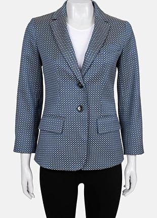 Оригінальний жаккардовий синій жакет weekend max mara, розмір s (it 40)