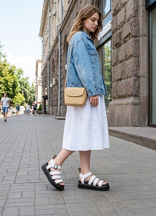 Белые сандалии dr. martens blaire (оригинал)