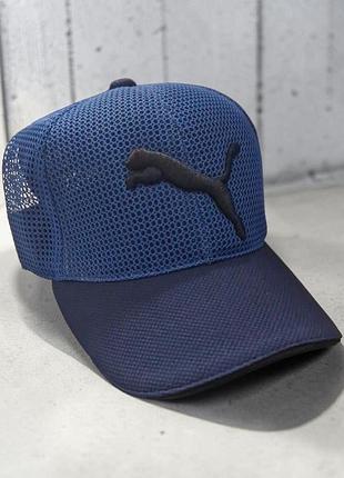 Бейсболка кепка дитяча синя сітка «puma» розмір 54