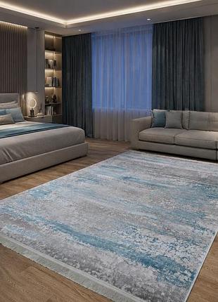 Прямокутний 2.4*3.4м odessa 0269 абстракція grey blue