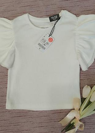 Біла блузка в рубчик primark