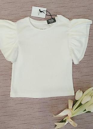 Белая блузка в рубчик primark 4