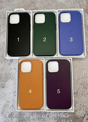 Чехол leather case magsafe + animation full size iphone 13 pro / sequoia green / кожаный чехол для айфон / анимация