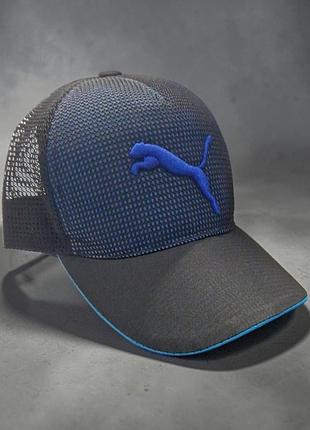 Бейсболка кепка синя сітка «puma» розмір 56