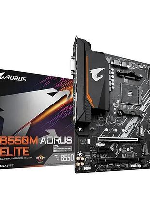 Нерабочая под ремонт материнская плата gigabyte b550m aorus elite socket am4