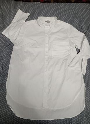 Женская белая рубашка, h&amp;m, оригинал р. 52
