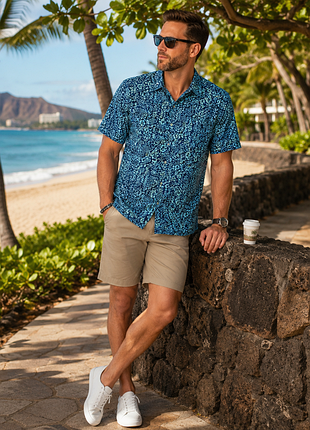 🌴 чоловіча сорочка cooke street hawaiian islands