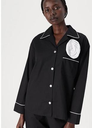 Сорочка sleeper rose pajama  - black, розмір l