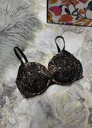 Леопардовый бюстгальтер&nbsp;victoria's secret